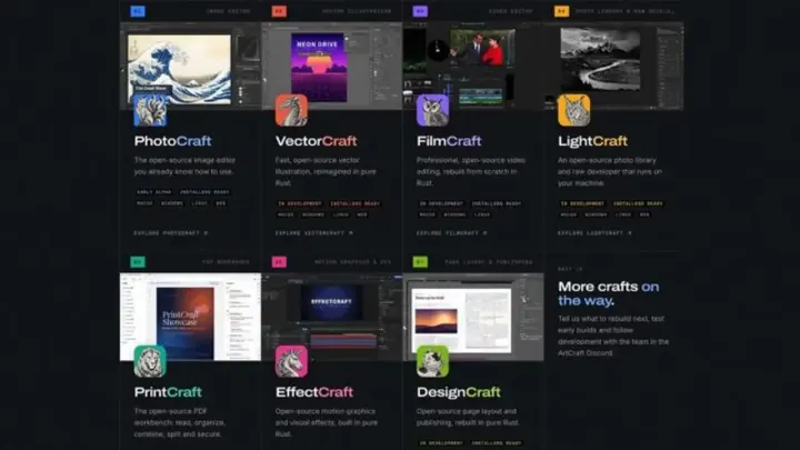 Adobe’ye Ücretsiz Alternatif: Photoshop, Illustrator ve Premiere Rakibi ArtCraft Serisi Tanıtıldı