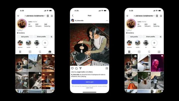Instagram, etiketlendiğiniz gönderileri profilinize ekleyebilmenize izin veriyor.