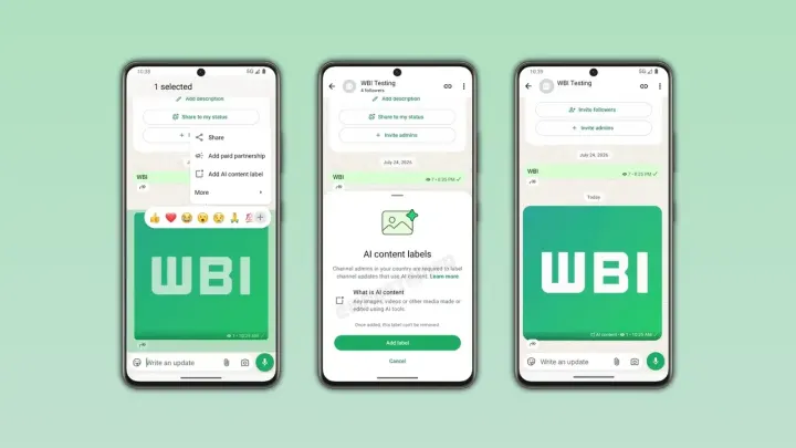 WhatsApp’tan Yapay Zeka İçeriklerine Yeni Etiket: AI ile Üretilen Görsel ve Videolar İşaretlenecek