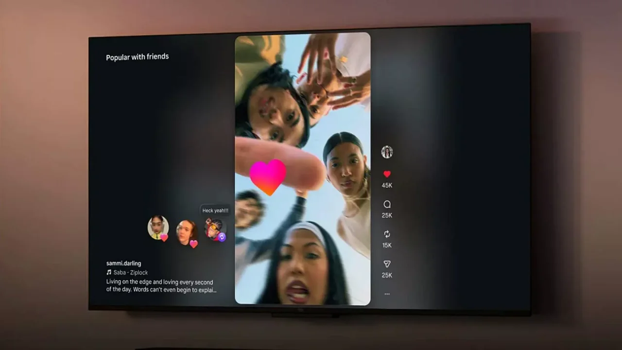 Instagram Android TV Uygulaması Yayında: Reels Videolar Artık Büyük Ekranda