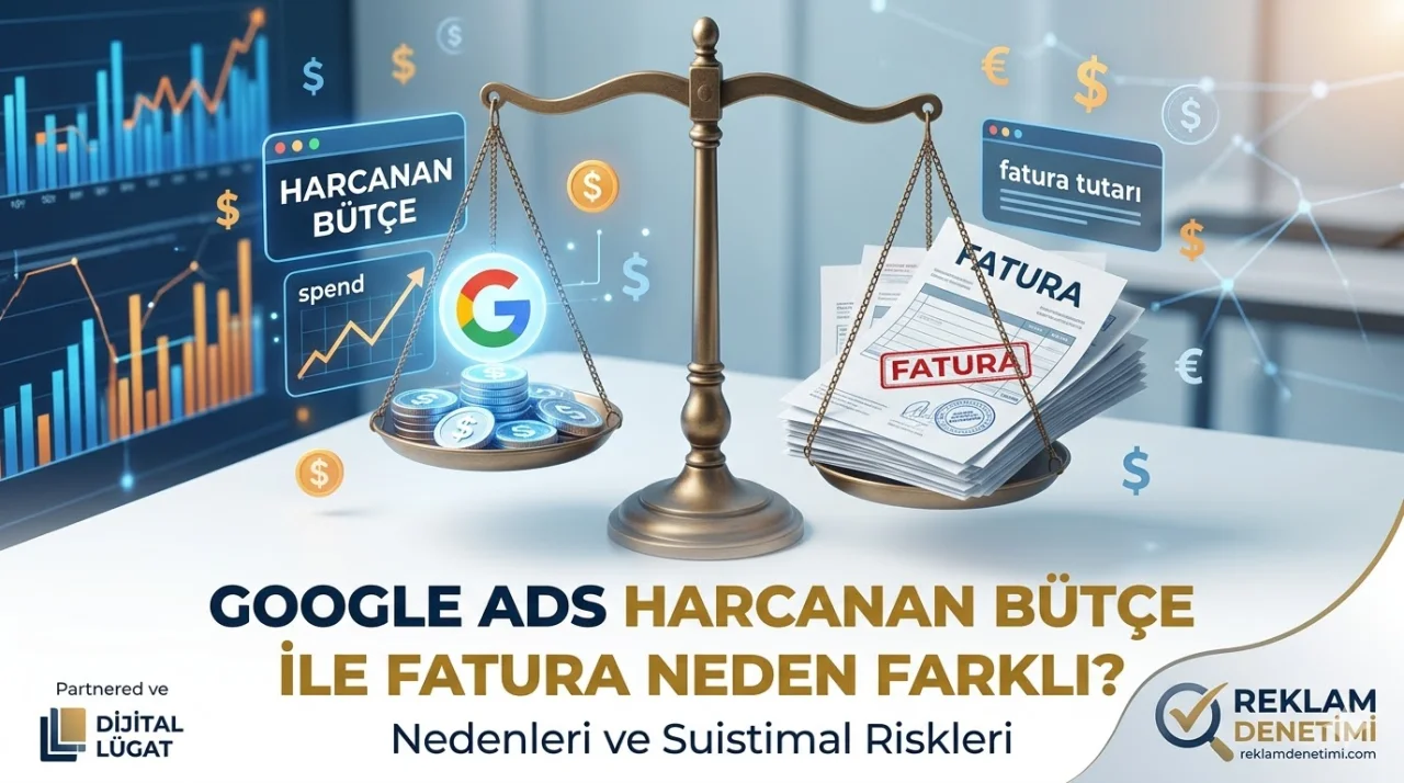 Google Ads Harcanan Bütçe ve Fatura Neden Farklı?