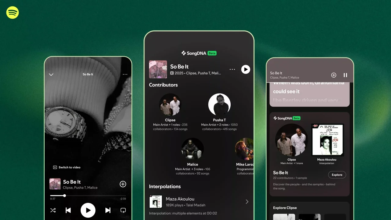 Spotify SongDNA Özelliğini Duyurdu: Şarkıların Tüm Hikâyesi Artık Tek Ekranda