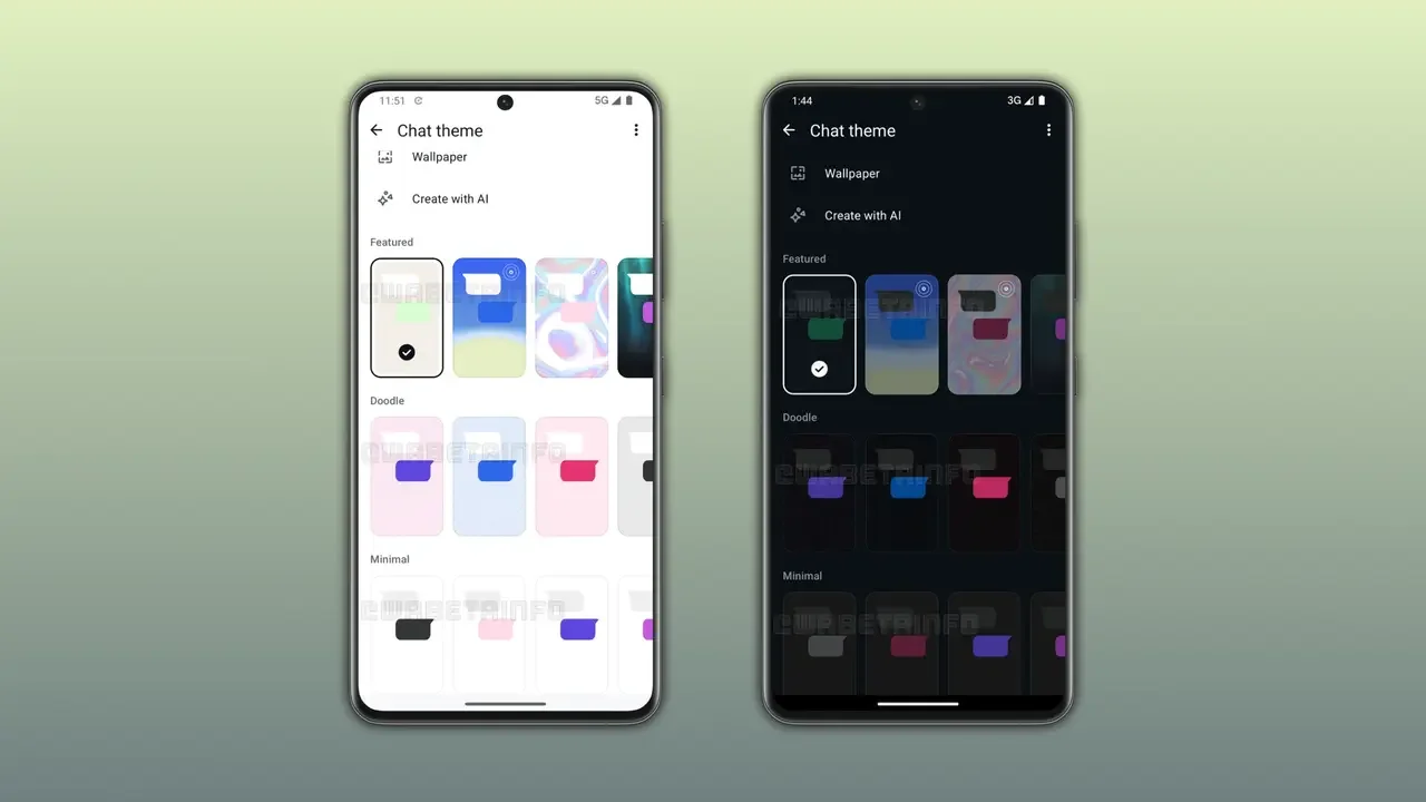 WhatsApp Android'e Yeni Sohbet Temaları Geliyor: Hareketli Arka Planlar Yolda