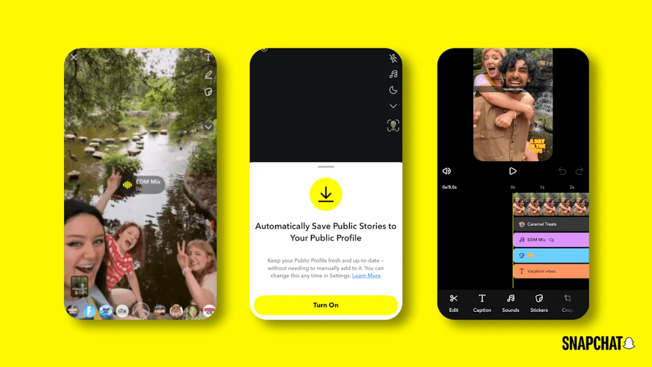 Snapchat, içerik üreticileri için video düzenleme işlemlerini kolaylaştıran yeni özellikler sunuyor.