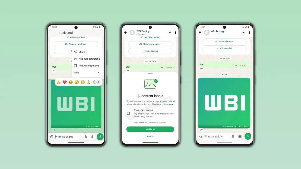 WhatsApp’tan Yapay Zeka İçeriklerine Yeni Etiket: AI ile Üretilen Görsel ve Videolar İşaretlenecek