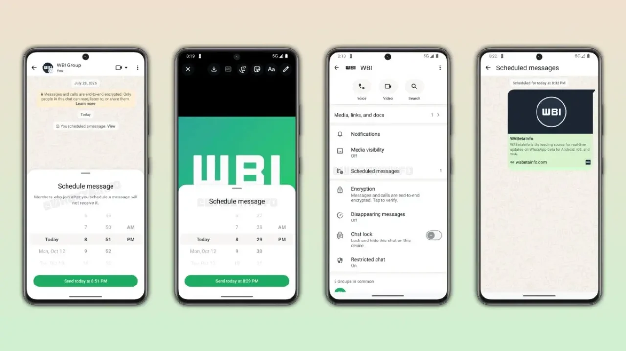 WhatsApp'a Mesaj Zamanlama Özelliği Geliyor: İşte Kullanım Detayları
